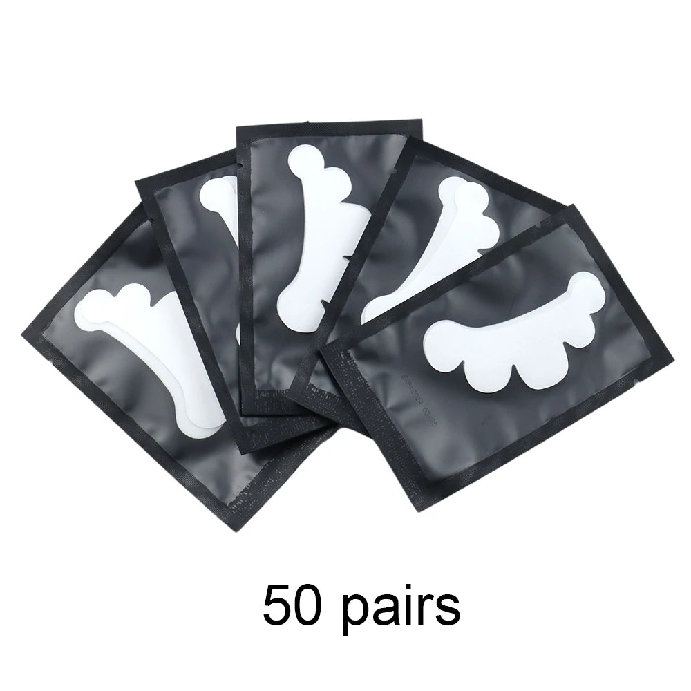 20/50Pairs Lash Extension Eye Stickers Hydrogel Patches Grafting Eyelashe Under Eye Pads Eyelashes Extension Lashes Tools Makeup Quick Pick Grocers